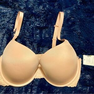 Elegant Nude Lace Bra